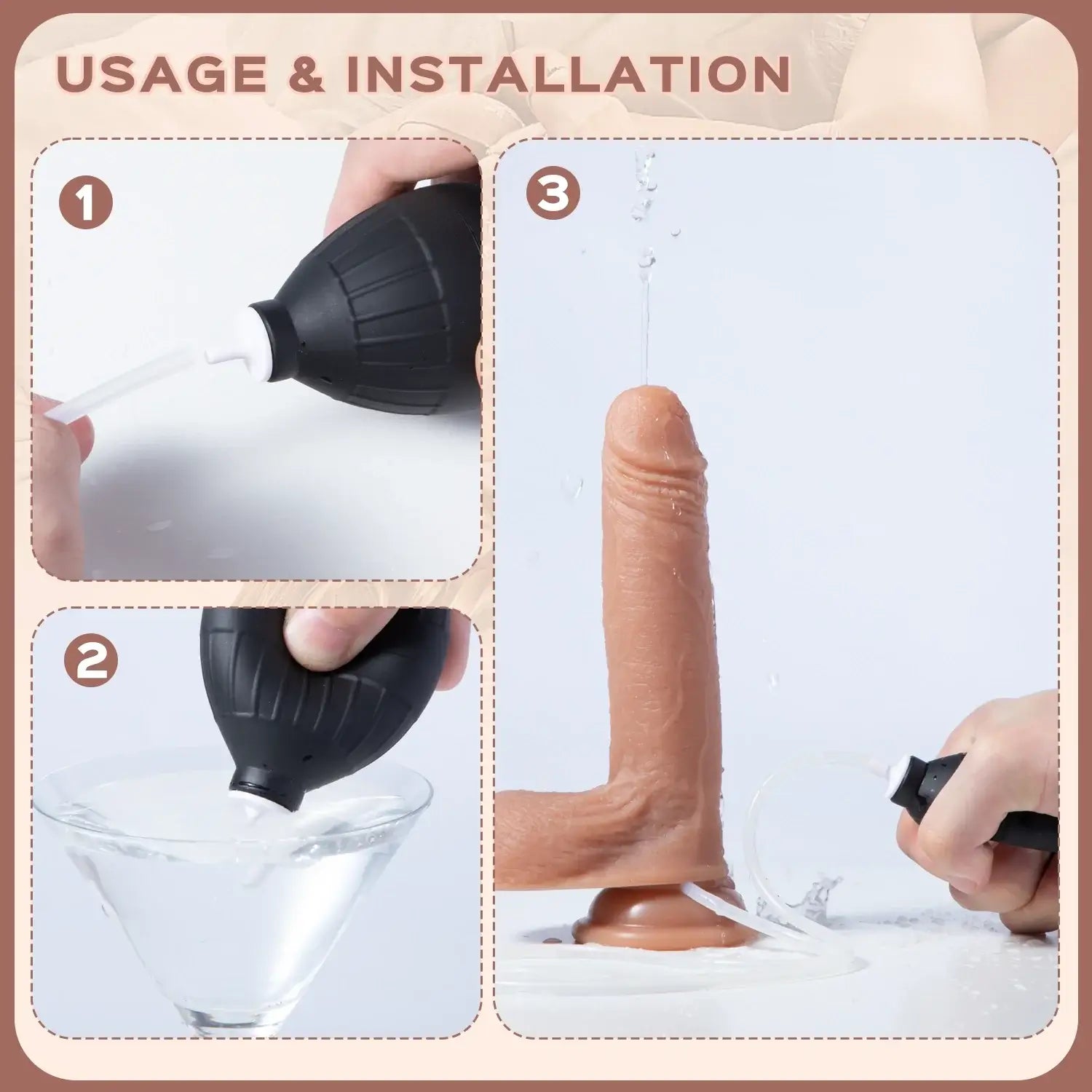 Deal – Squirting Realistic Suction Cup Dildo 6 Inch