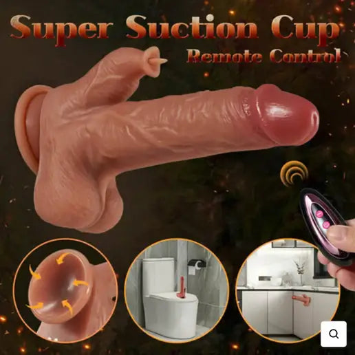 Desmond – Realistic 9 Vibrating 3 Thrusting Licking Dildo