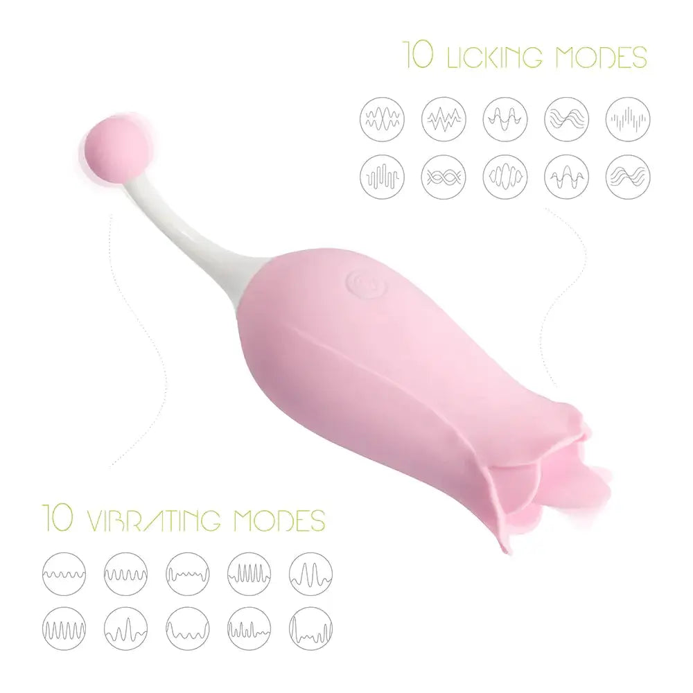 Dora – Rose Toy Clit Vibrator and Tongue Licker