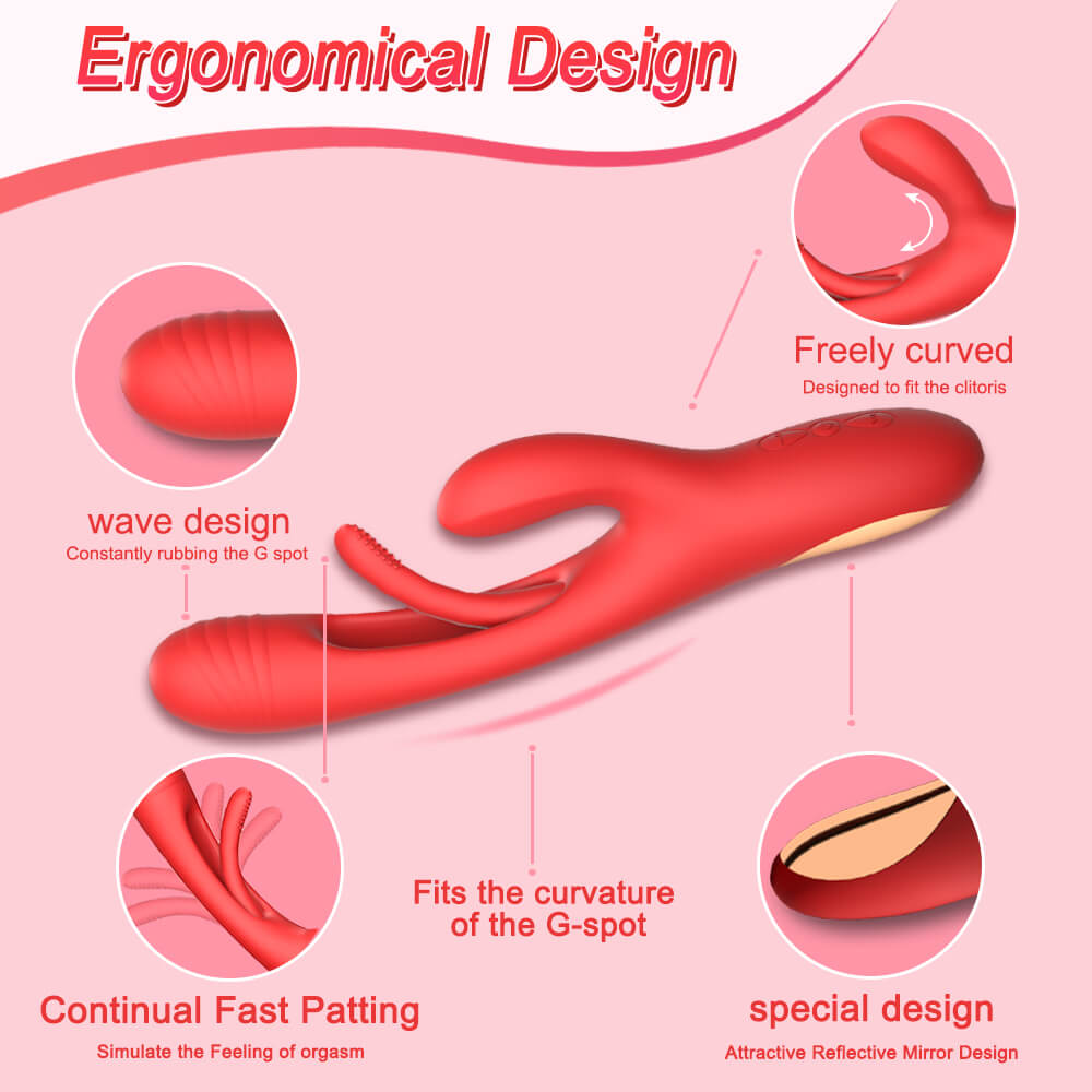 Dreampat G Spot Tapping and Vibrating Rabbit Vibrator