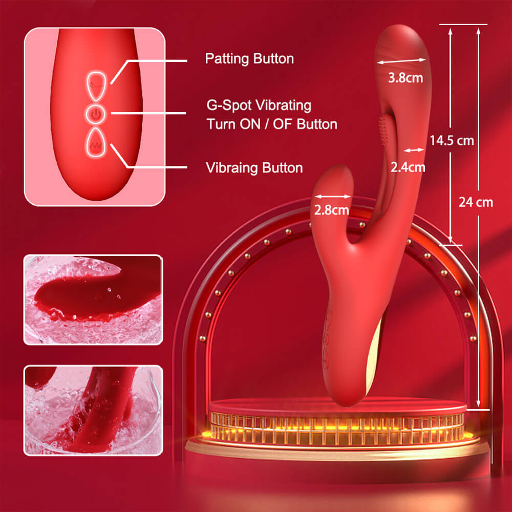 Dreampat G Spot Tapping and Vibrating Rabbit Vibrator