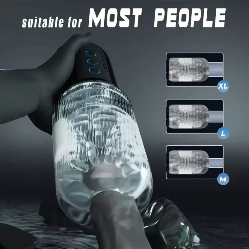 Papliss Dual Vibrating Eggs 5 Sucking 10 Vibrating Deep Throat Masturbator