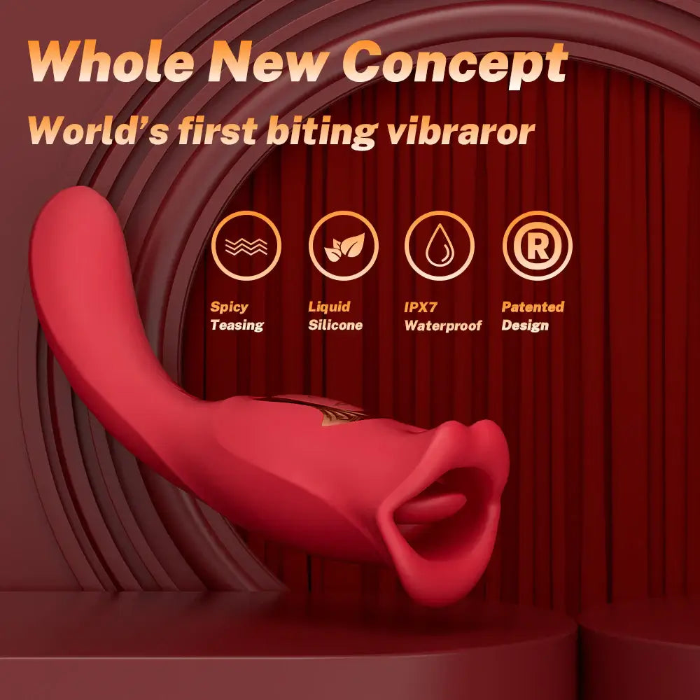 Eva – Biting Mouth Vibrating Tongue Clit Stimulator G-spot Vibrator