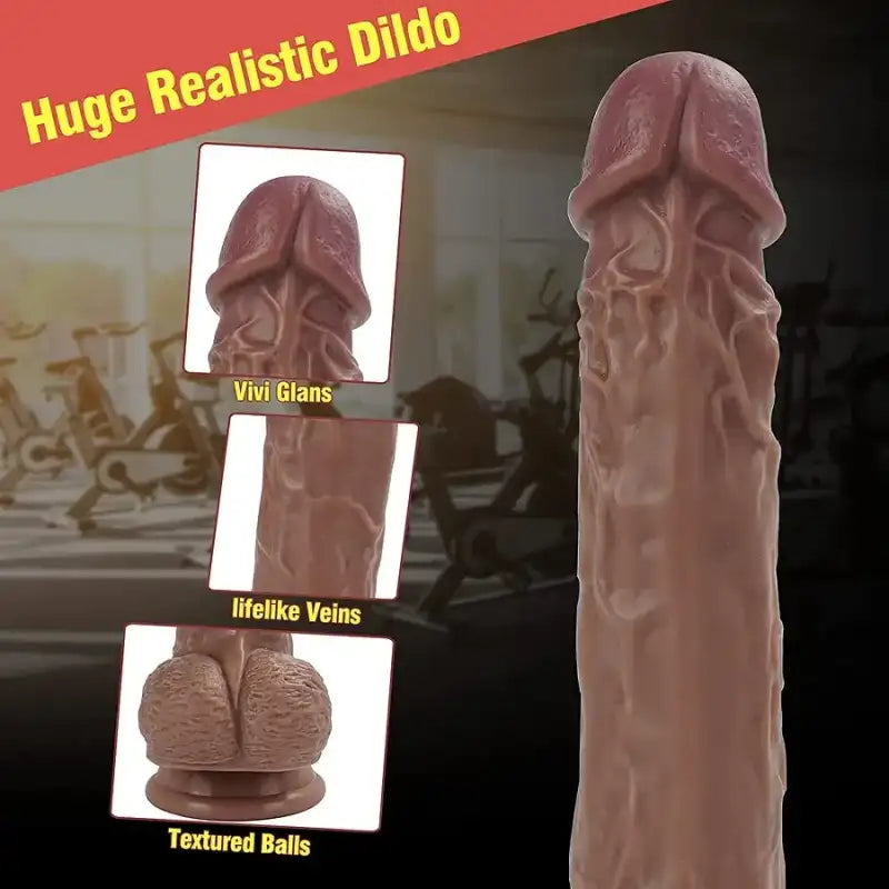 FIDECH – Realistic Telescopic Penis for Anal Clitoral G Spot Stimulation Vibrating Dildo Thrusting Vibrator with Rotating and Heating Dildo Vibrator