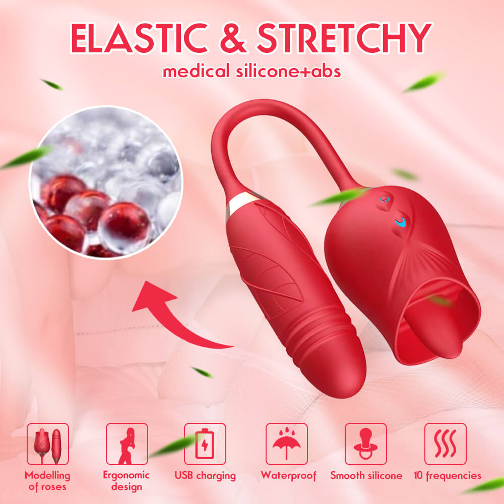Fiona – Rose Clit Licking & Vibrating Stimulator Multifunctional Vibrator