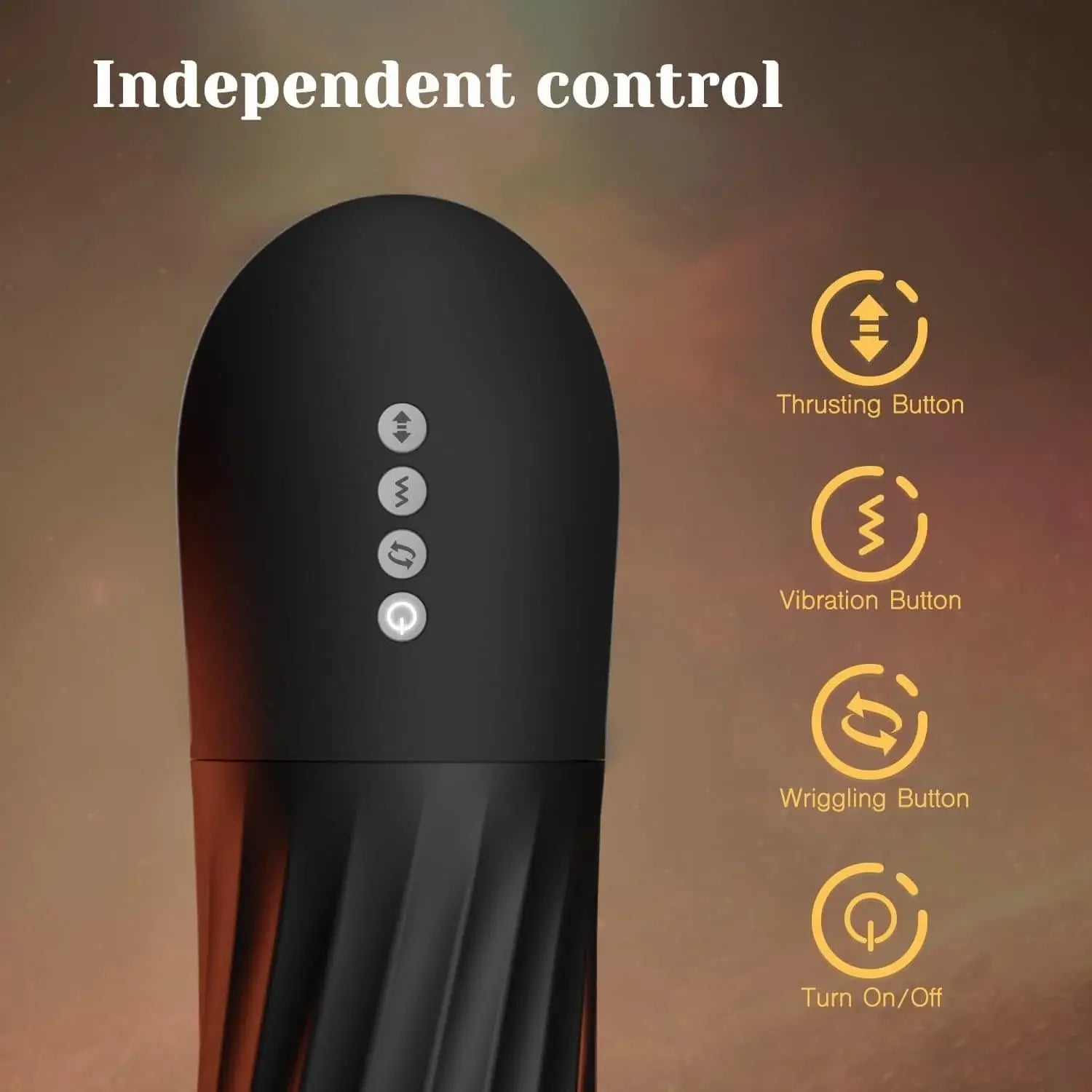 Flame – Vibrating Rotating & Thrusting Automatic Male Masturbator with Heating Mode