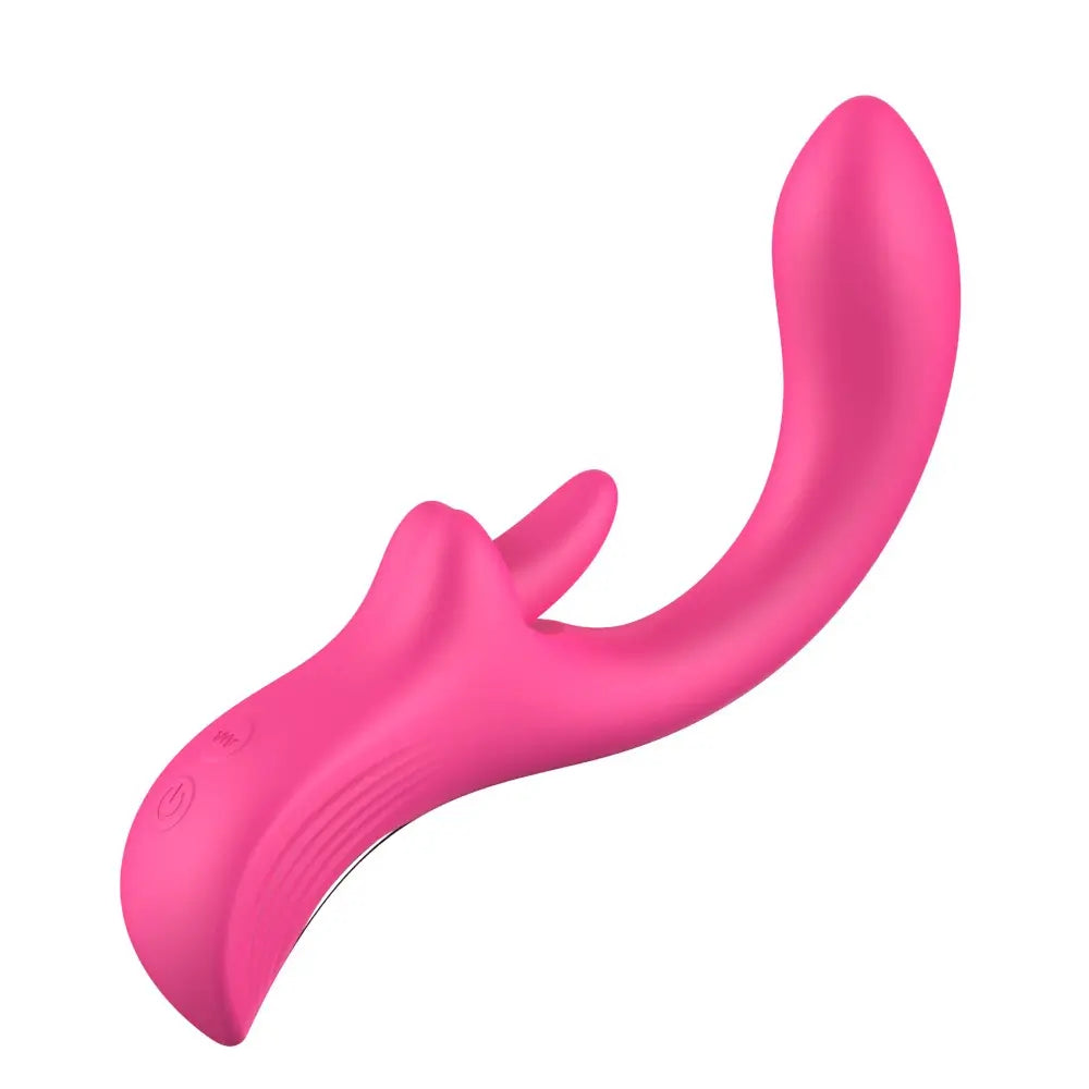 G-Lick C Curved G-Spot Vibrator & Rotating Tongue Clitoral Stimulator