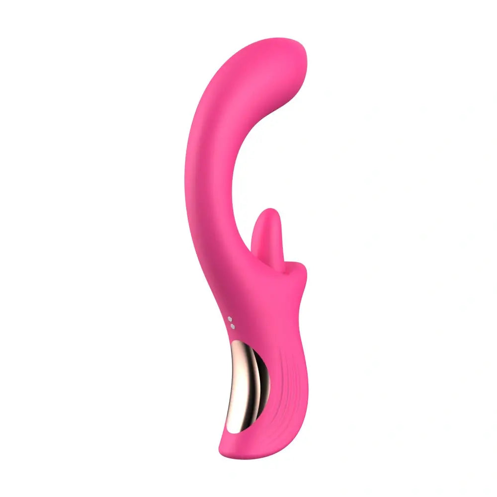 G-Lick C Curved G-Spot Vibrator & Rotating Tongue Clitoral Stimulator