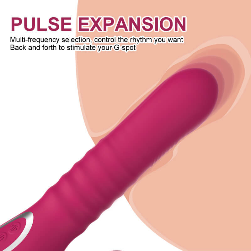HAZEL Strapless Strap-on Thrusting Dildo G-spot Vibrator Tapping Clit Stimulator