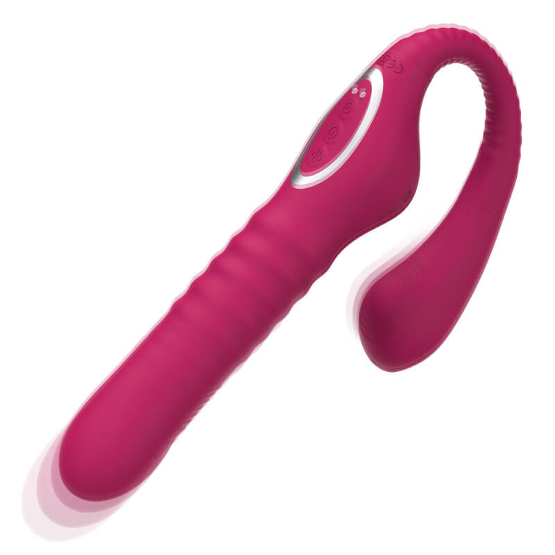 HAZEL Strapless Strap-on Thrusting Dildo G-spot Vibrator Tapping Clit Stimulator
