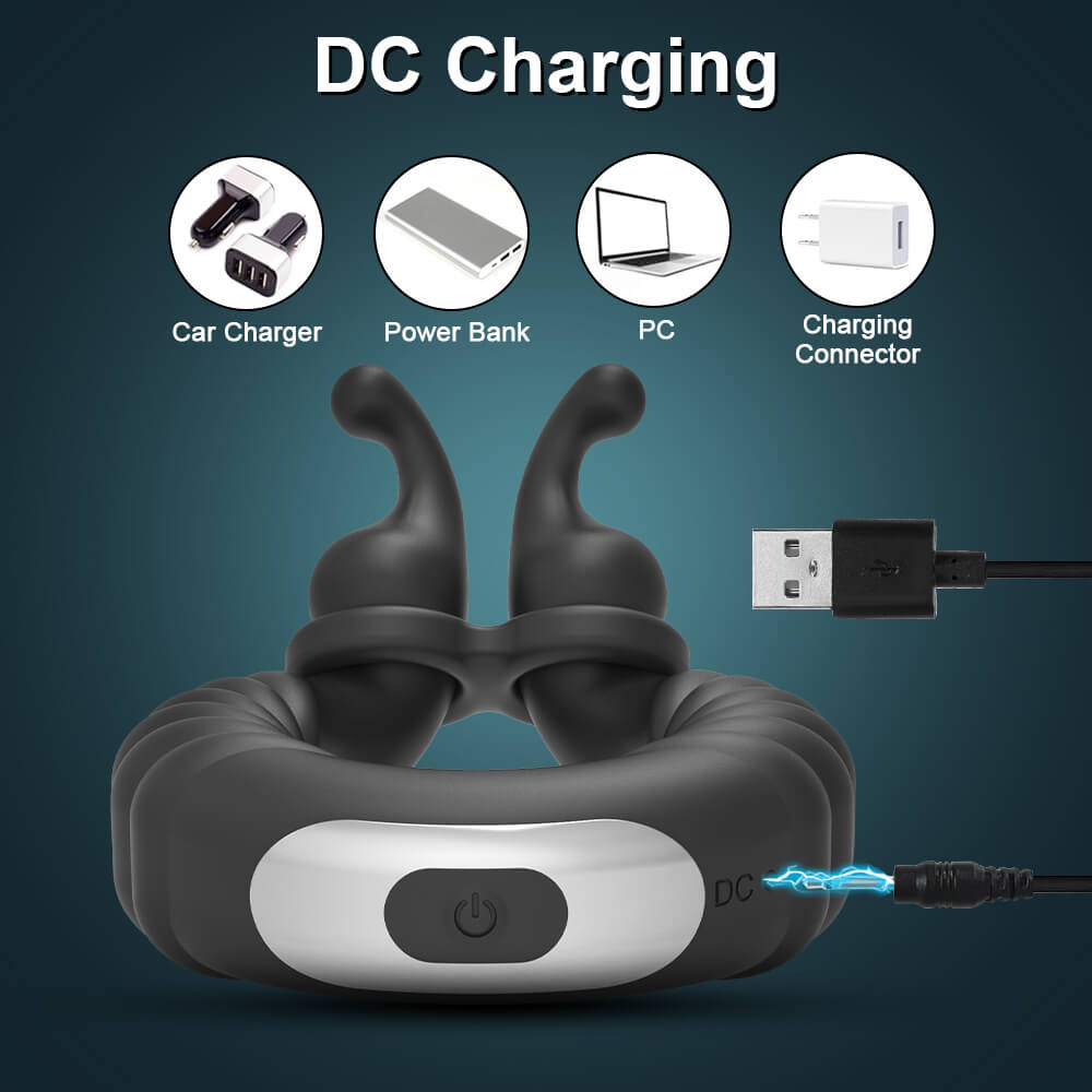 Hare Buddy-Separable Rabbit Rocker 10 Vibrating Cock Ring for Couple Play