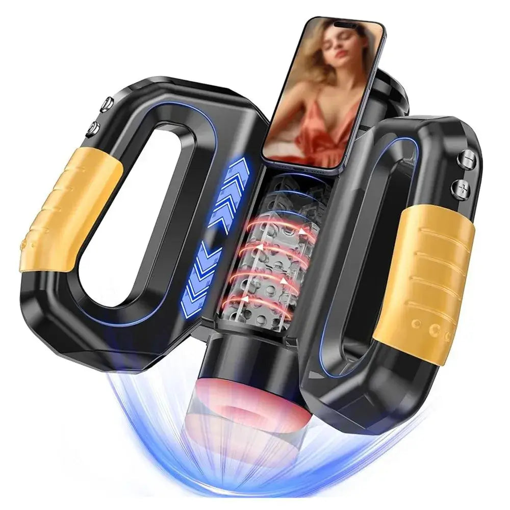 Hercules Grip Telescopic Rotating Masturbation Cup