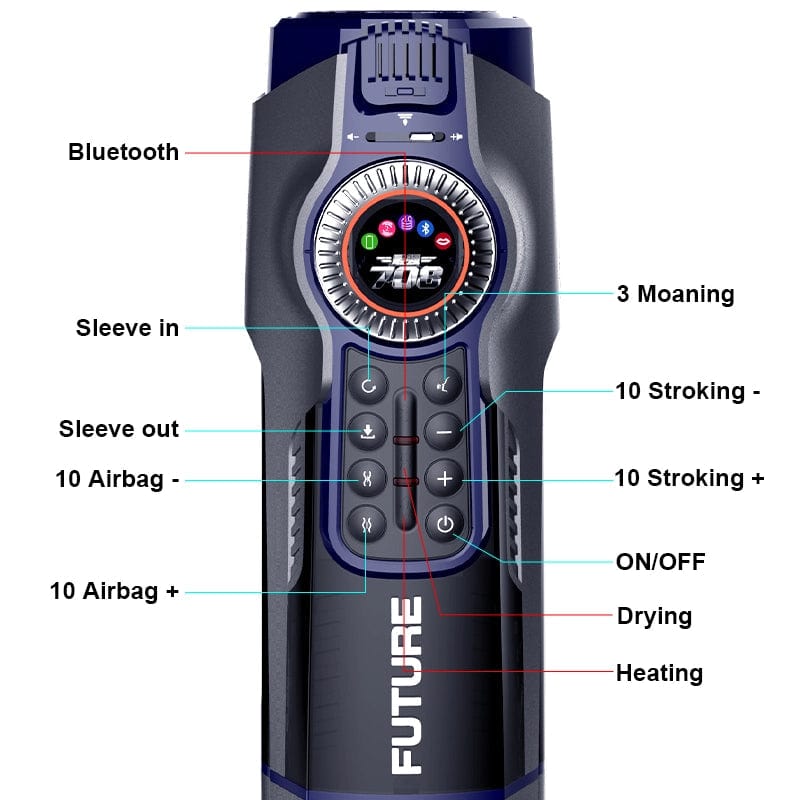 Aroselove - 10-Frequency Expansion Heating Male Aircraft Cup - Aroselove