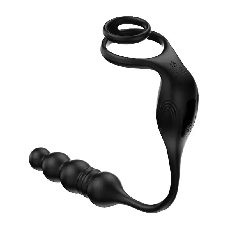 Horsfall C 9 Thrusting & Vibrating Prostate Massager with Dual Cock Ring Anal Toy