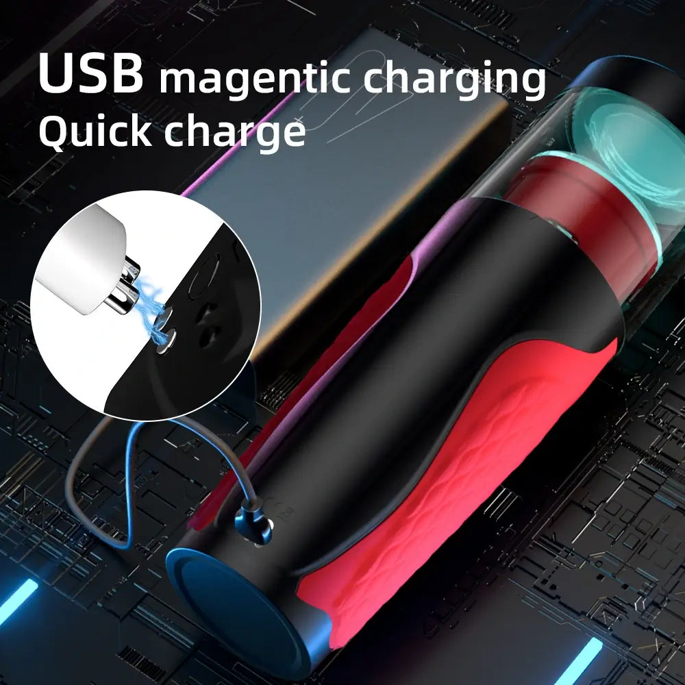 Hurricane Automatic 5 Thrusting & Rotating for Penis Stimulation Masturbator Cup