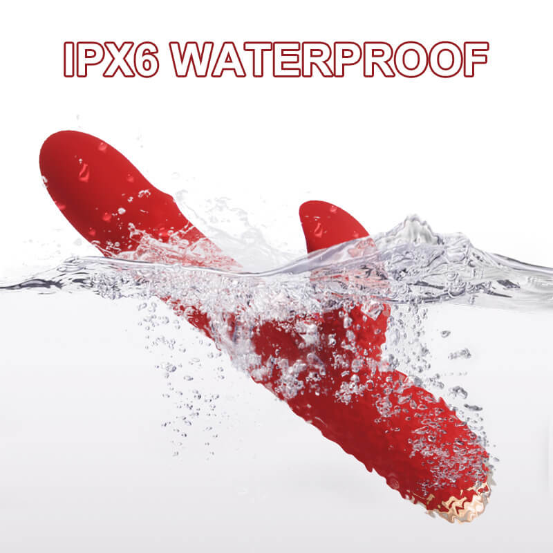 JESSLYN Tapping Clit Stimulator G-spot Vibrator with Sliding Beads Ring