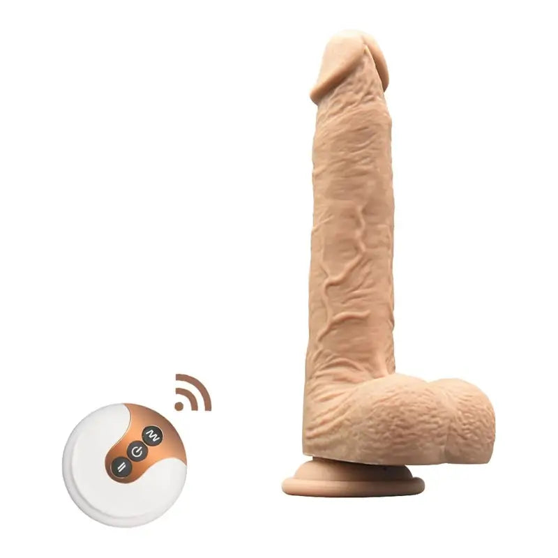 KING – 10.24 Inch 5 Telescoping 7 Vibrating Swinging Dildo