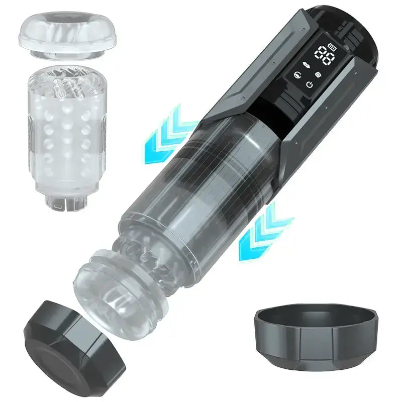 King -100% Waterproof 4 IN 1 Automatic Masturbation Cup for Men