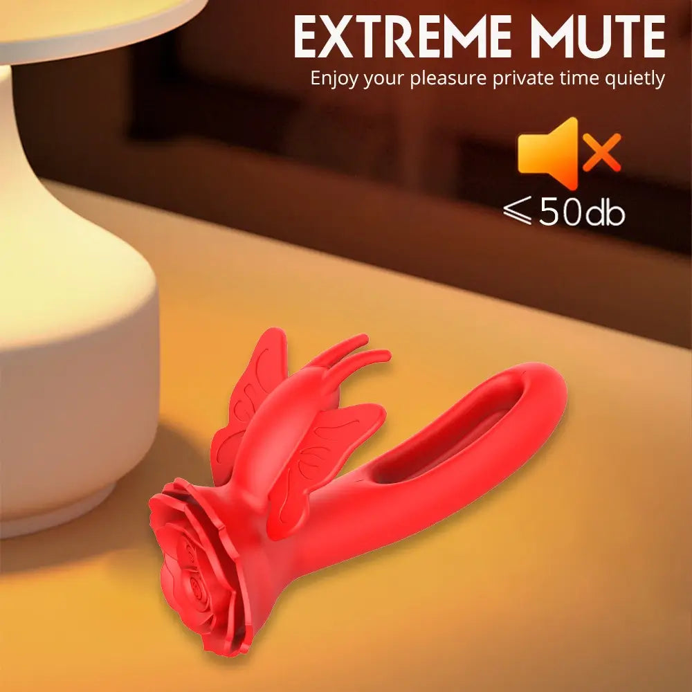 Layla – Rosy Butterfly Clit Stimulator Flapping G-spot Vibrator