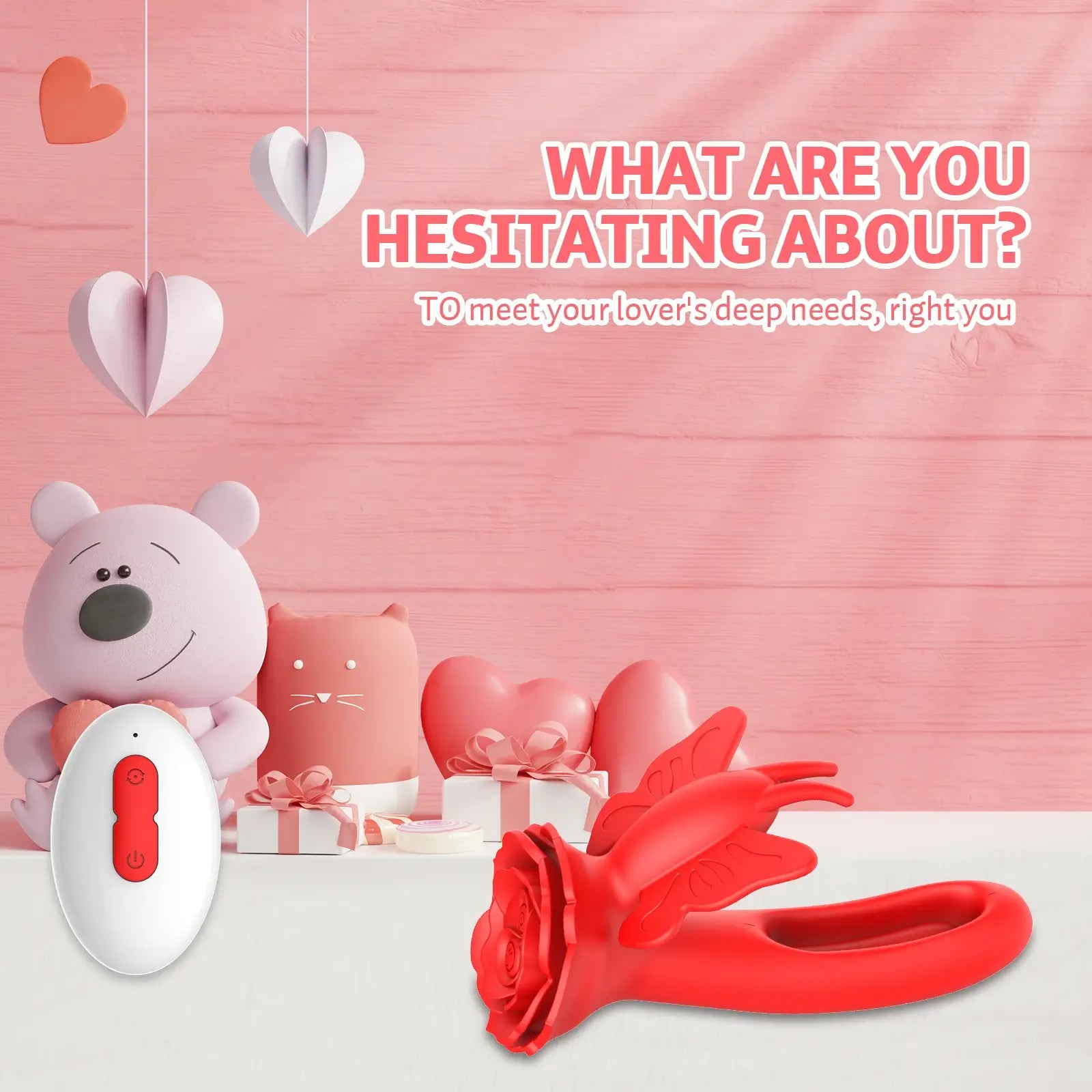 Layla – Rosy Butterfly Clit Stimulator Flapping G-spot Vibrator