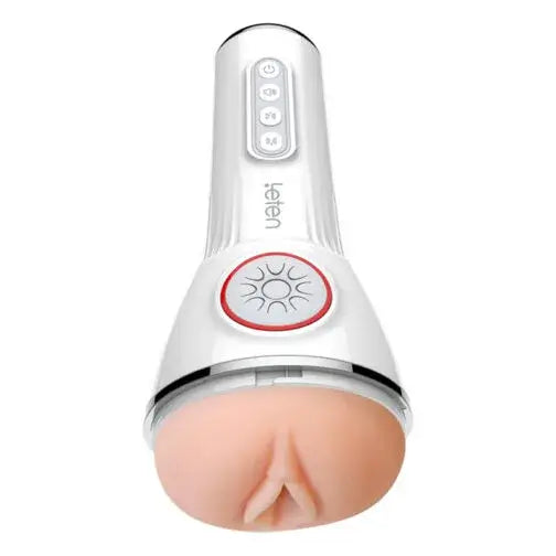 Leten Automatic Masturbator 10 Squeezing Sucking Vibrating Sensations Free Lube Male Sex Toy