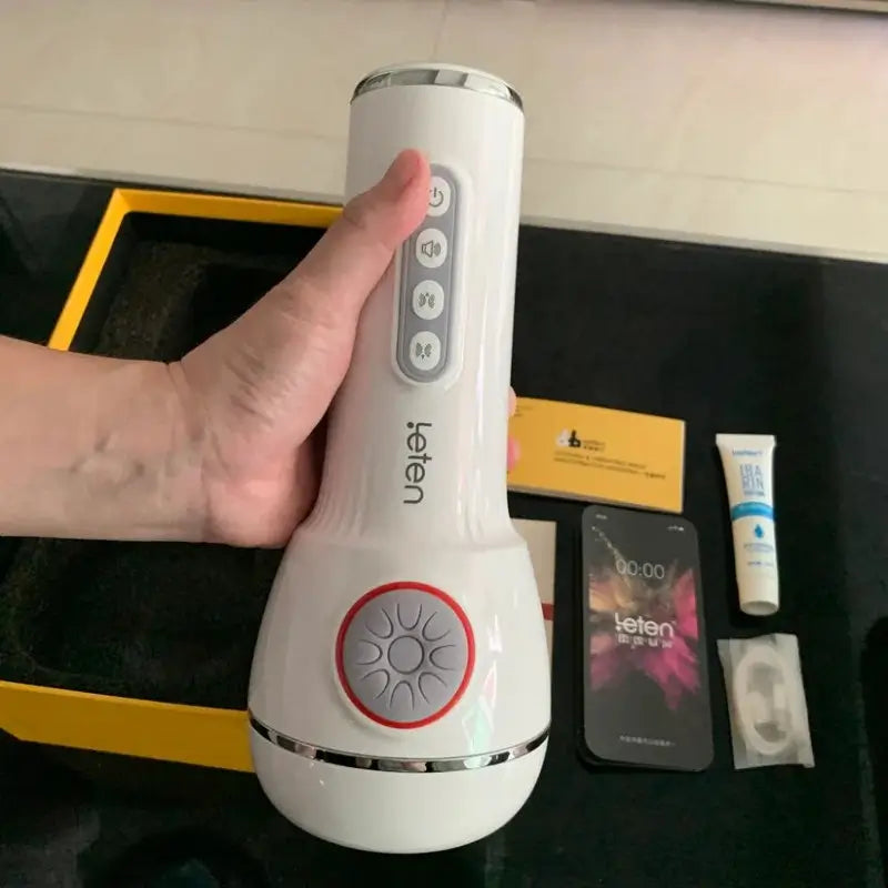 Leten – Squeezing Sucking Vibrating Masturbation Cup-Queen of AV Version4