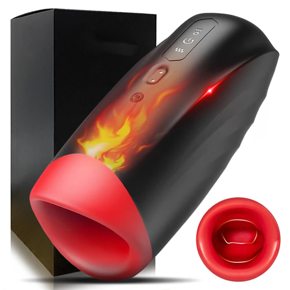 Liam 3 In 1 Clamping Vibrating Heating Powerful Masturbator