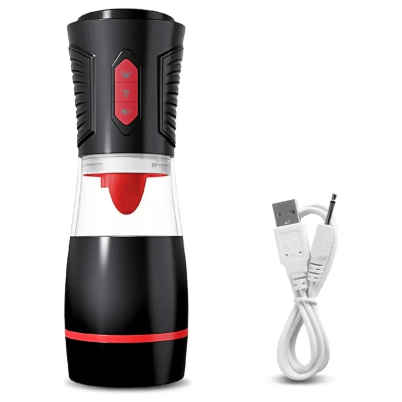 LickMe Phone Holder 4 Suction 7 Tongue-Licking Voice Function Masturbator