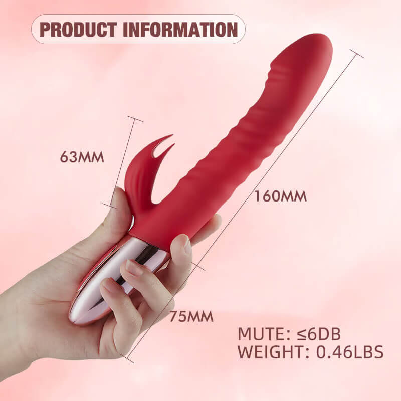 Lovers – Retractable Burgundy G-Spot Heated Vibrator