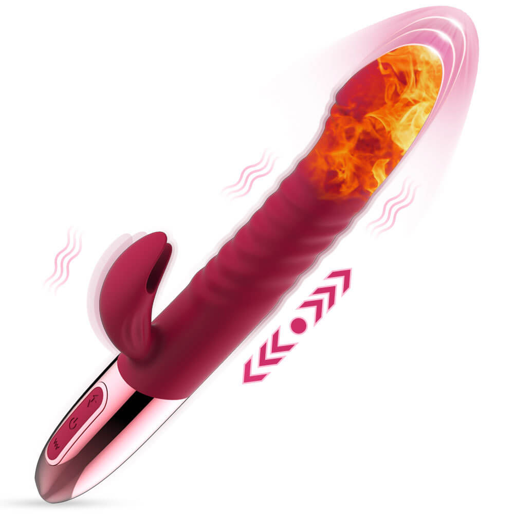 Lovers – Retractable Burgundy G-Spot Heated Vibrator