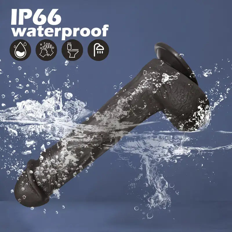 Maurice Large Size Thrusting Vibration Heating Brown Dildo For Men Women