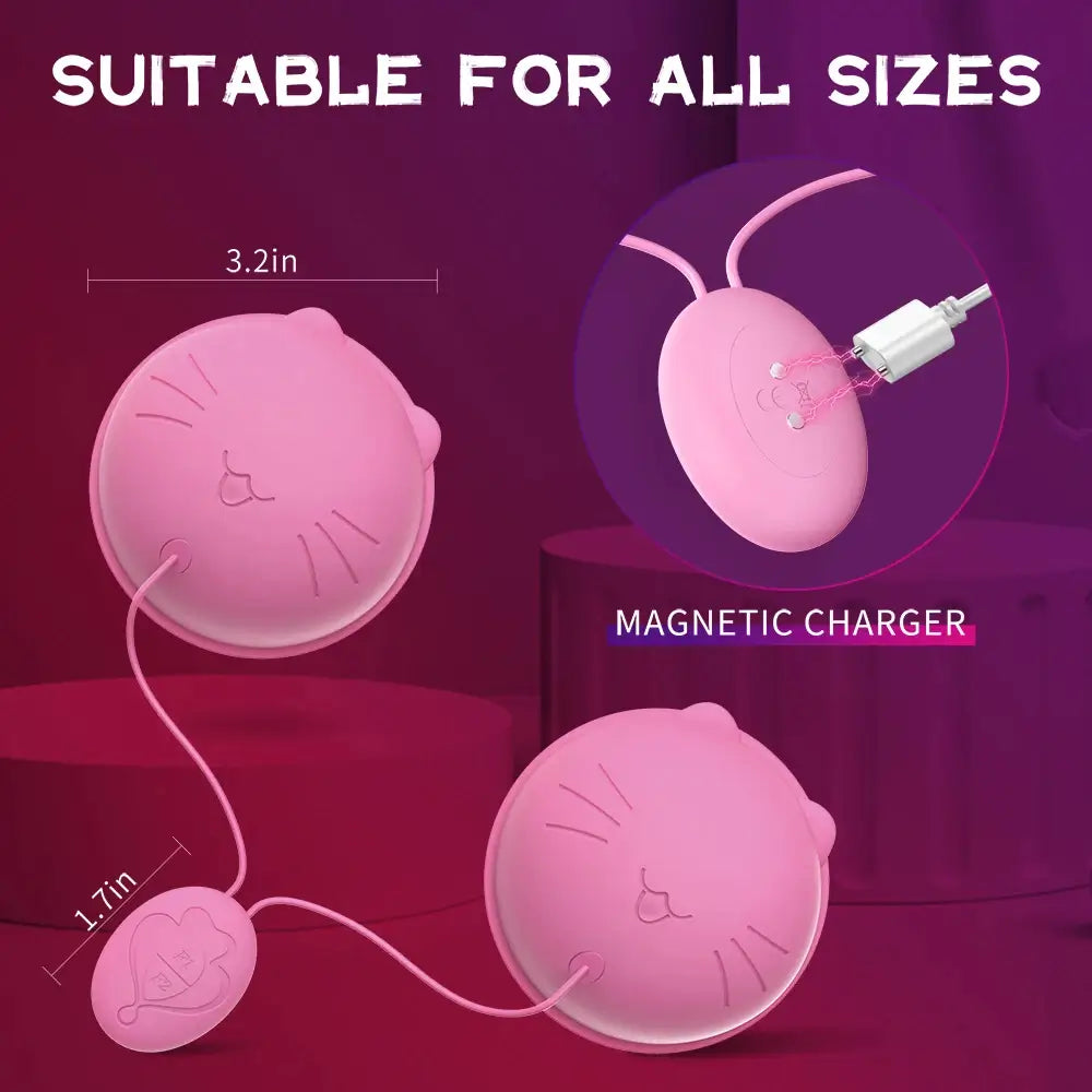 Meow – Wearable Vibrating Nipple Suckers