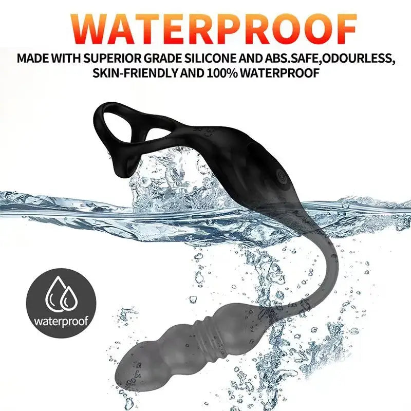 Mike 9 Thrusting & Vibrating Wearable Prostate Massager with Cock ring