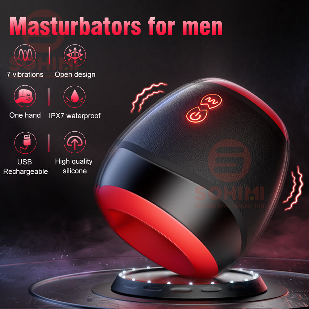 NINJA Open-ended Vibrating Stroker Male Masturbator