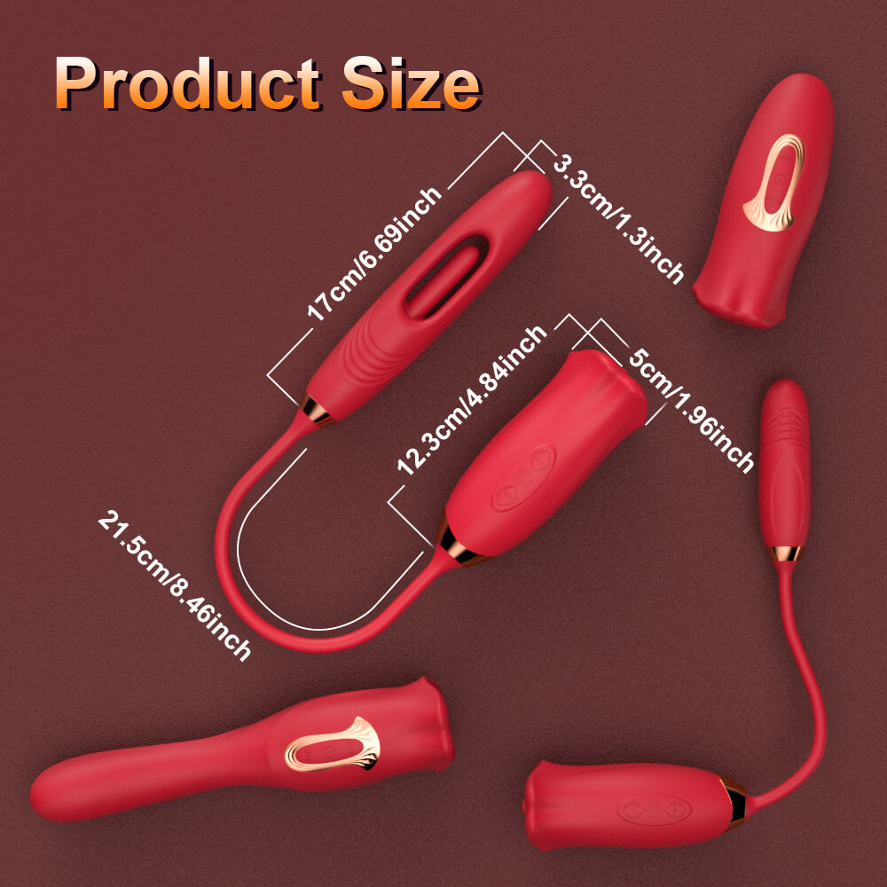 Nibbler 4 -Mouth Biting Vibrator And G-spot Tapping Stimulator