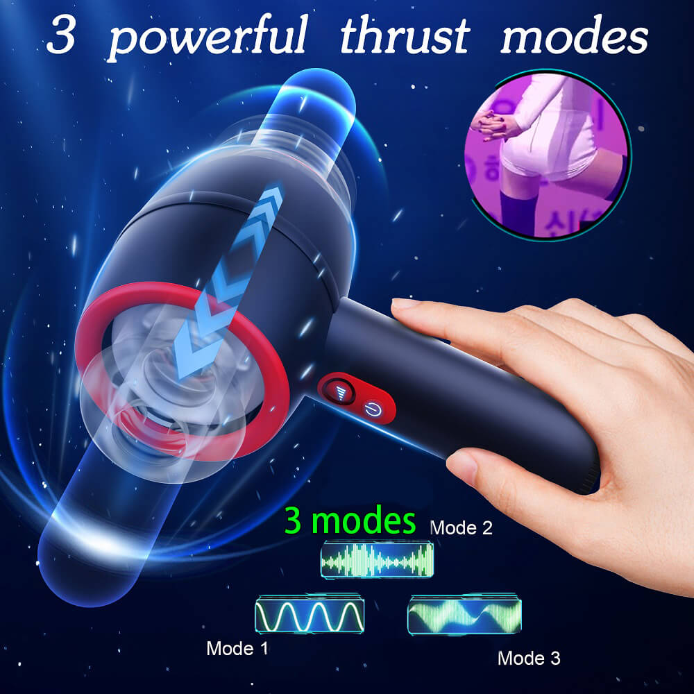 Open Type Automatic Male Masturbator with Multiple Vibration Modes