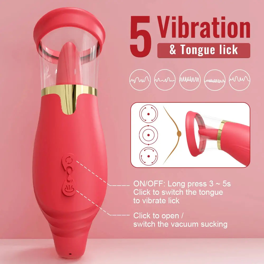 Ora – Sucking & Licking Clitoral Stimulator Pussy Pump