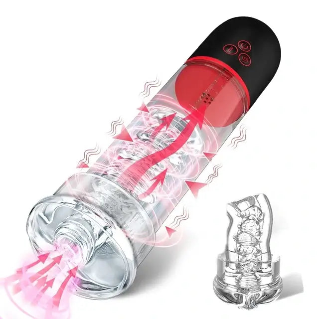 Oral Love C S-Hande Upgraded 2 IN 1 Sucking Vibrating Penis Pump