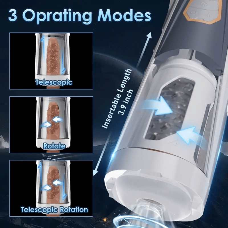 Aroselove - Automatic 4 Rotating 3 Thrusting Male Masturbator - Aroselove
