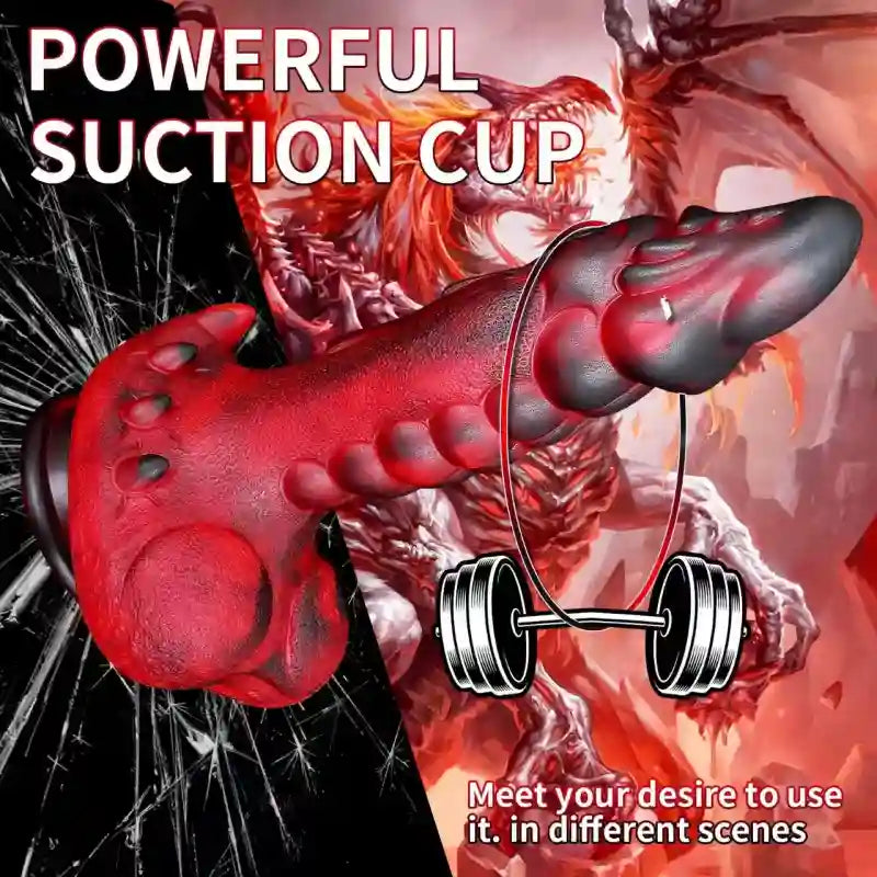 Papliss – 8 Thrusting Vibrating Swing Heating Huge Dildo with Suction Cup 9.5 Inch