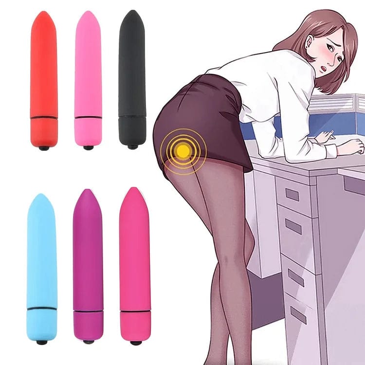 Aroselove - Fun Vibrator Mini Bullet Jump Egg Ten Frequency Vibration Tip Frosted Bullet - Aroselove