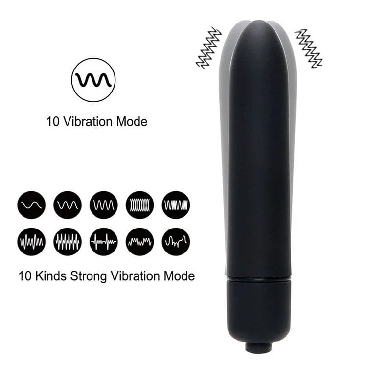 Aroselove - Fun Vibrator Mini Bullet Jump Egg Ten Frequency Vibration Tip Frosted Bullet - Aroselove