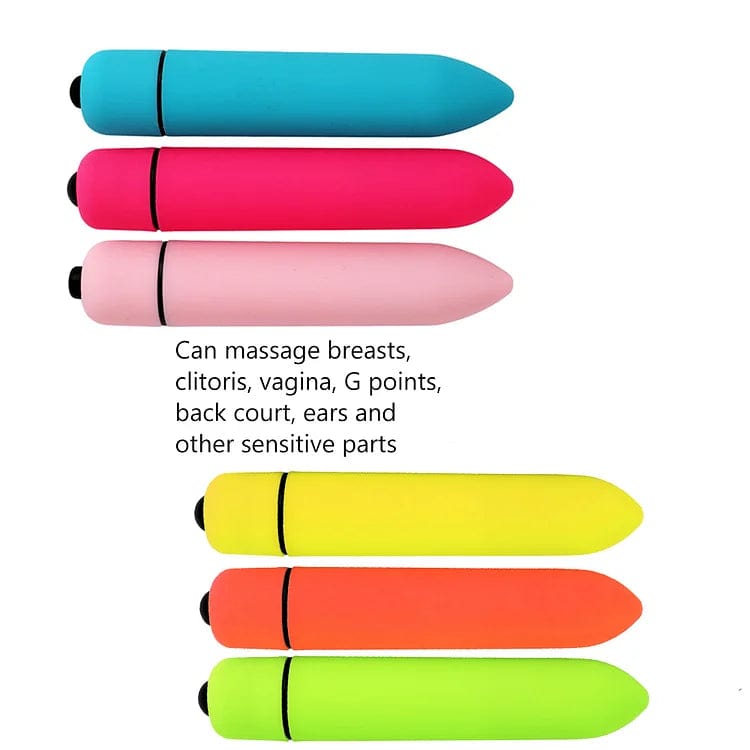 Aroselove - Fun Vibrator Mini Bullet Jump Egg Ten Frequency Vibration Tip Frosted Bullet - Aroselove