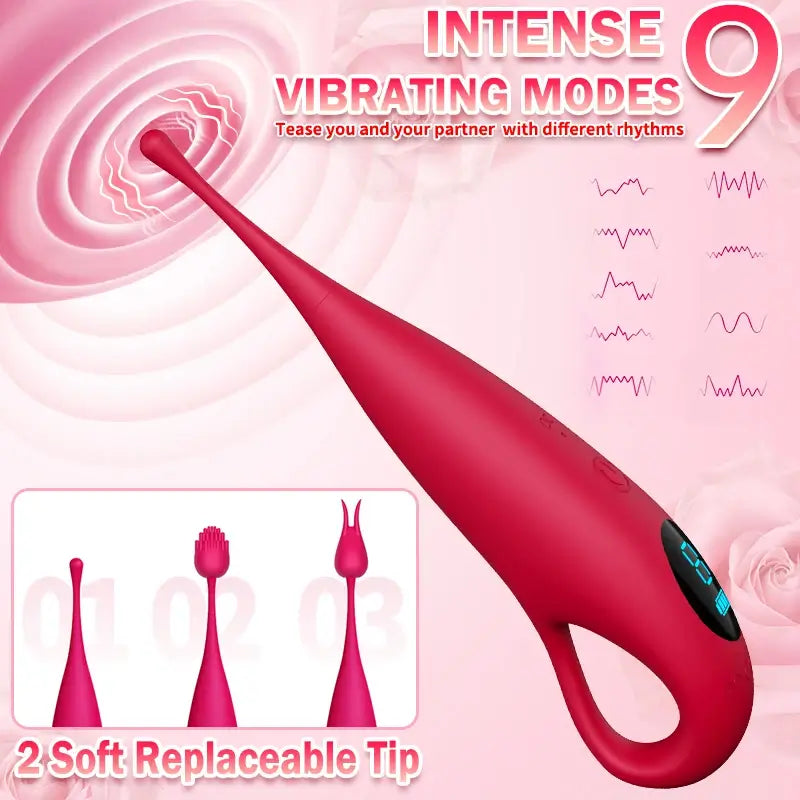 Piper – Pinpoint Vibrator Clitoral Stimulator with 2 Attachments