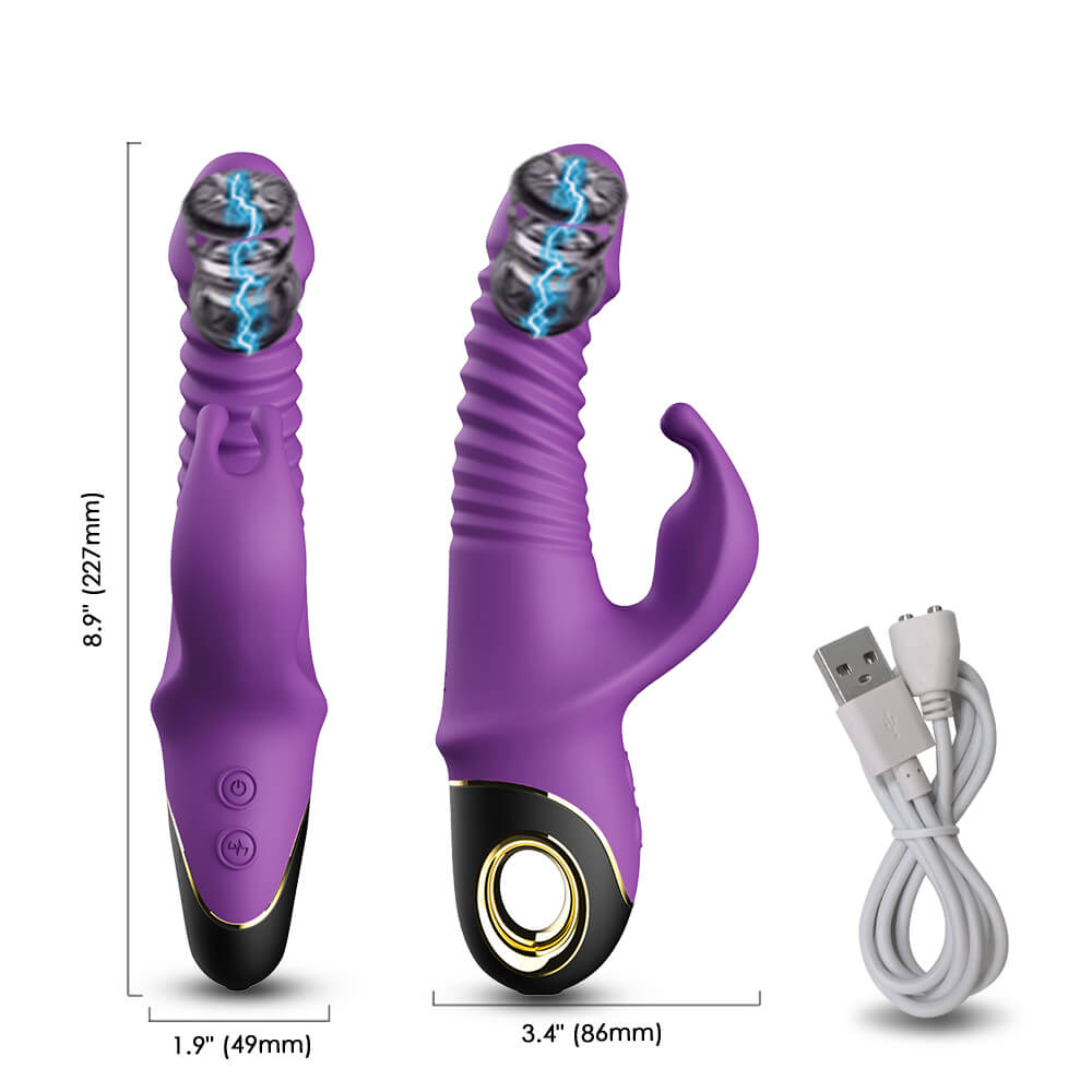 Pulsar Rechargeable Thrusting Rabbit Vibrator