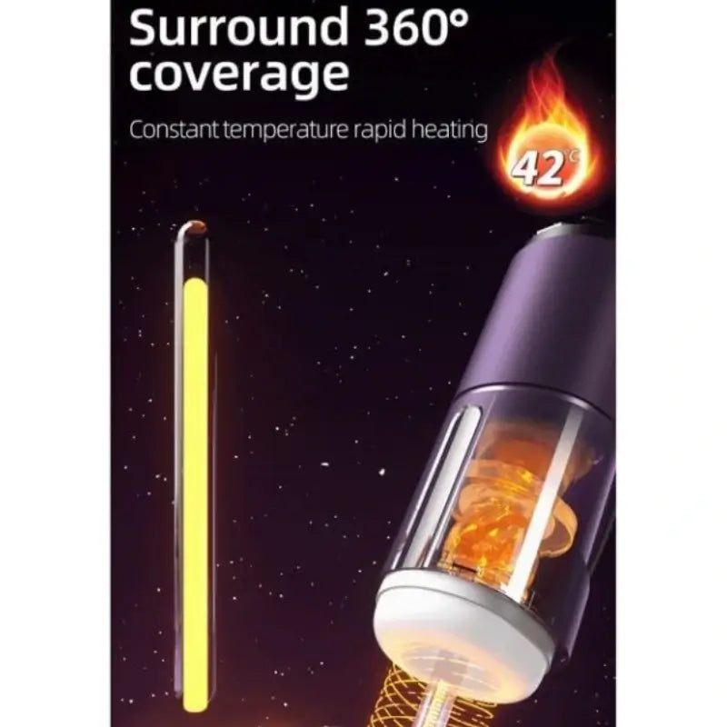 Purple Driver 7 Thrusting Stable Belt Design Male Stroker Masturbator Adult Toy