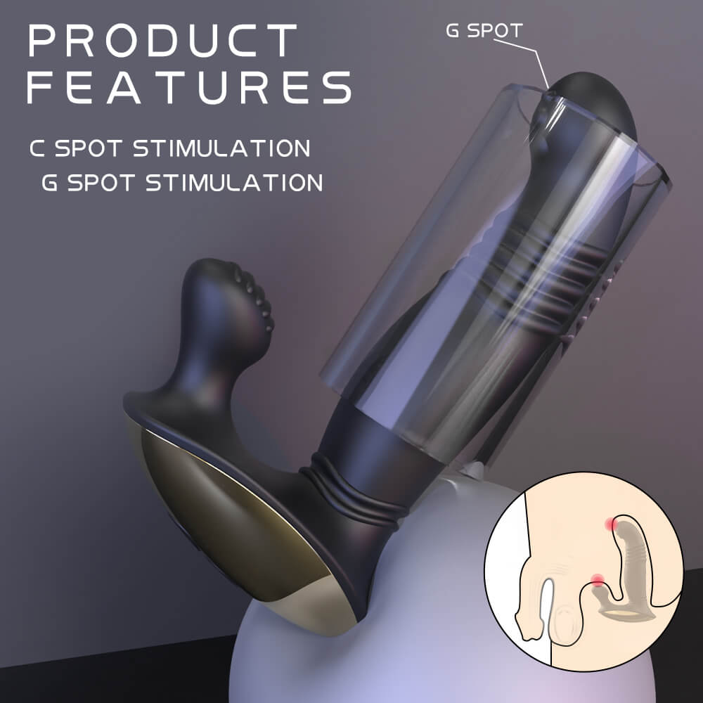 ROYAL Remote Controlled Vibrating Perineum Stimulator Thrusting Prostate Massager