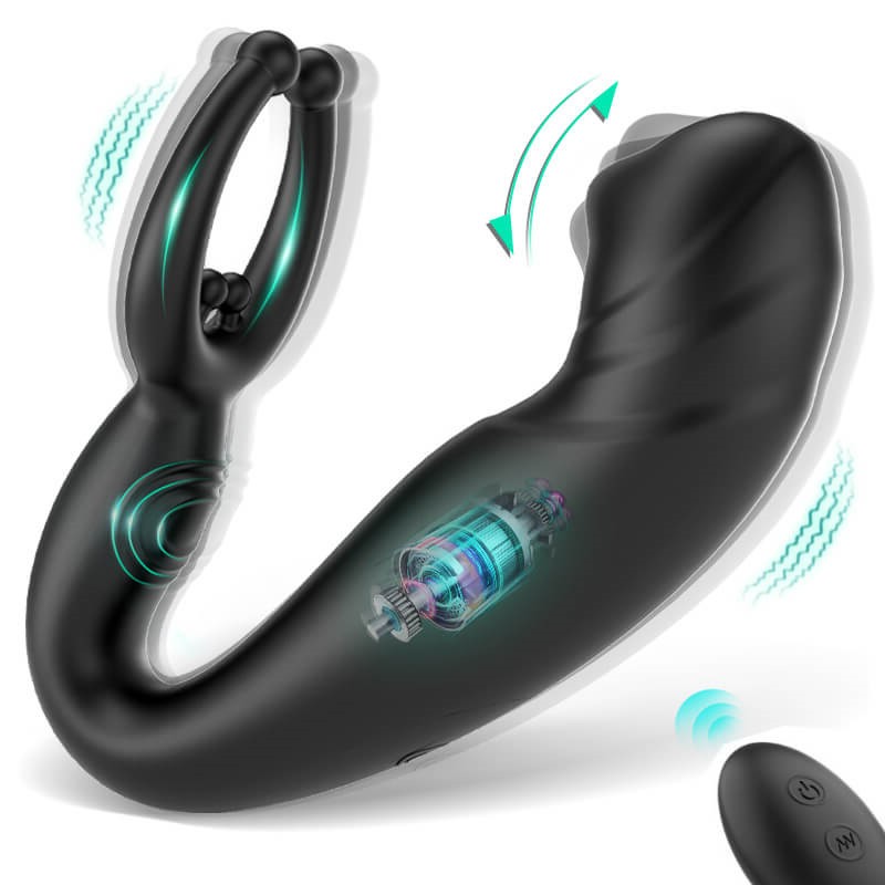 Rainstorm No.1 Bead Massage P-spot 9 Vibrating Prostate Massager with Remote Control