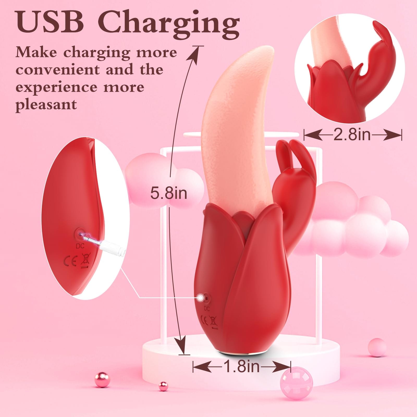Aroselove - Rose Rabbit Vibrator for Women - Aroselove