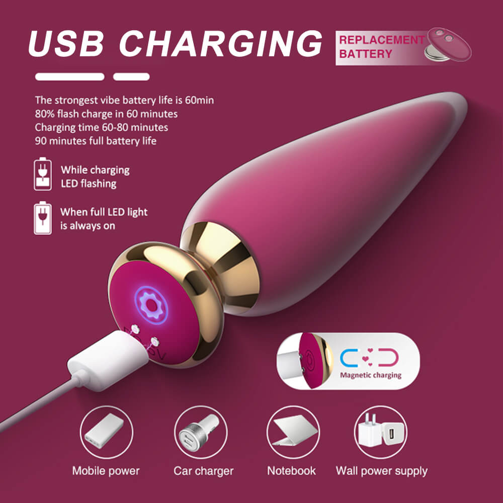 Doro Plus C Remote Control Vibrating Anal Plug